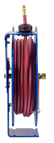 SH-N-375 by Coxreels | SH Series | 300 PSI Spring Driven Hose Reel | 3/8" Hose ID, 3/8" FNPT Inlet x 3/8" MNPT Hose End | Steel | 75ft PVC Hose Included