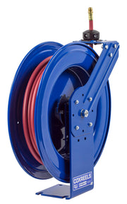 SH-N-350 by Coxreels | SH Series | 300 PSI Spring Driven Hose Reel | 3/8" Hose ID, 3/8" FNPT Inlet x 3/8" MNPT Hose End | Steel | 50ft PVC Hose Included