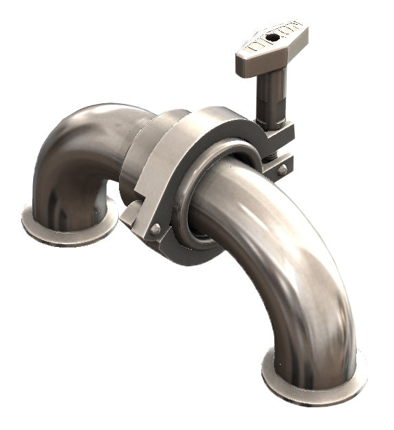 SJSS150ECC140 Dixon Valve SJSS Series Sanitary Swivel - 1-1/2" - Style 40 - Clamp Ends - EPDM - 316L Stainless Steel