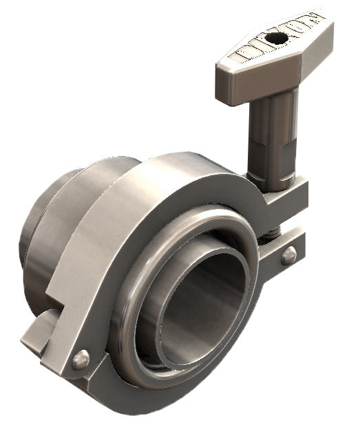 SJSS100SBB120 Dixon Valve SJSS Series Sanitary Swivel - 1" - Style 20 - Weld Ends - Silicone - 316L Stainless Steel