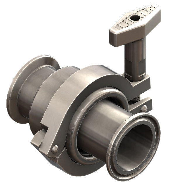 SJSS250SCC120 Dixon Valve SJSS Series Sanitary Swivel - 2-1/2" - Style 20 - Clamp Ends - Silicone - 316L Stainless Steel