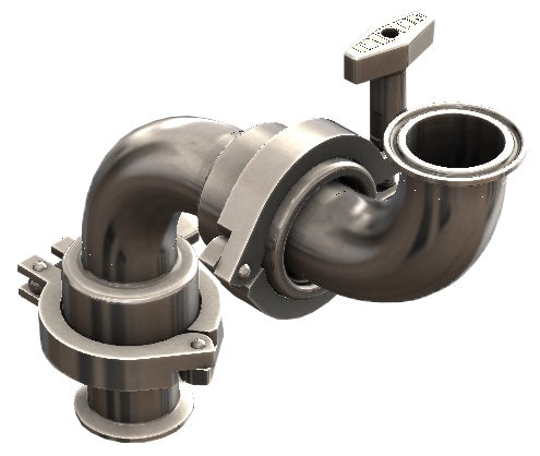 SJSS300SCC150 Dixon Valve SJSS Series Sanitary Swivel - 3" - Style 50 - Clamp Ends - Silicone - 316L Stainless Steel