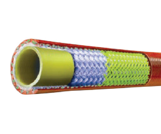 SLSPOR-MM12X500 Piranha® by Kuriyama | SLSPOR Series | Slither® Sewer Cleaning Hose Assembly | 2500 PSI | 3/4" ID | 1.18" OD | 3/4" Male NPTF x 3/4" Male NPTF | Orange | 500ft Length
