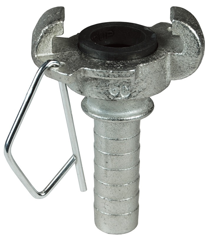 SL200H Sure-Lock® by Dixon Valve | Pneumatic Fitting | Medium Head Coupling | Chicago Style x 2" Hose Barb | Iron