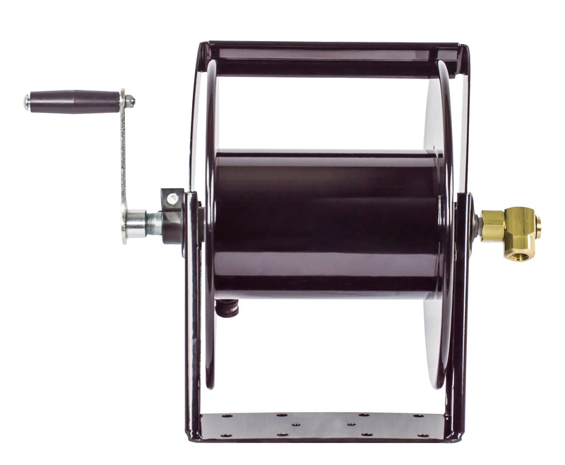SM17-3-250 by Coxreels | SM Series | 4,000 PSI Swivel Mount Hand Crank Hose Reel | 3/8" Hose ID, 3/8" FNPT Inlet | Steel | 250ft Capacity, Hose Not Included