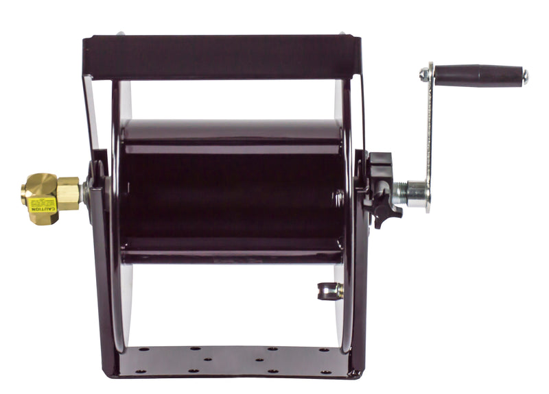 SM12-3-100 by Coxreels | SM Series | 4,000 PSI Swivel Mount Hand Crank Hose Reel | 3/8" Hose ID, 3/8" FNPT Inlet | Steel | 100ft Capacity, Hose Not Included