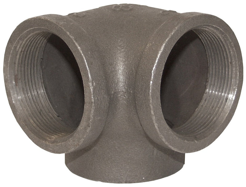 SOE100 by Dixon Valve | Side Outlet Elbow Adapter | 90° Elbow | 1" Female NPT x 1" Female NPT x 1" Female NPT | 150# Iron