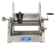 1125-4-200-SP by Coxreels | 1125-SS Series | 3,000 PSI Hand Crank Hose Reel | 1/2" Hose ID, 1/2" FNPT Inlet | Stainless Steel | 200ft Capacity, Hose Not Included