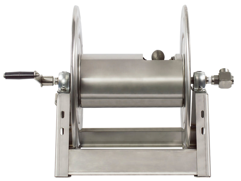 1125-4-200-SP by Coxreels | 1125-SS Series | 3,000 PSI Hand Crank Hose Reel | 1/2" Hose ID, 1/2" FNPT Inlet | Stainless Steel | 200ft Capacity, Hose Not Included