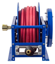 SLPF-675 by Coxreels | SP-Fuel Series | 300 PSI Spring Driven Hose Reel for Fuel | 1" Hose ID, 1" FNPT Inlet x 1" MNPT Hose End | Steel | 75ft Nitrile Rubber Hose Included