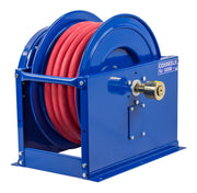 SLPF-5100 by Coxreels | SP-Fuel Series | 300 PSI Spring Driven Hose Reel for Fuel | 3/4" Hose ID, 3/4" FNPT Inlet x 3/4" MNPT Hose End | Steel | 100ft PVC Hose Included