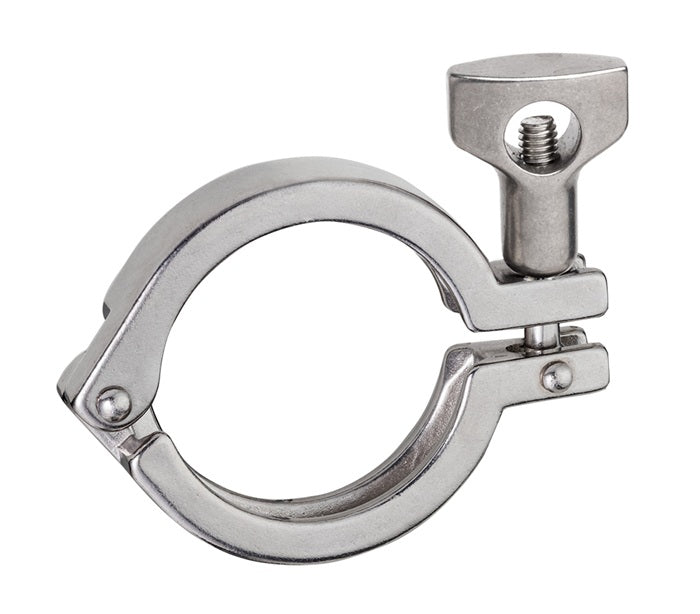 SPHDS250 by Kuriyama | SPHDS Series | Sanitary Single Pin Clamp for Tri-Clamp | 2-1/2" Fitting End Size | 2-1/2" Clamp Size | 304 Stainless Steel