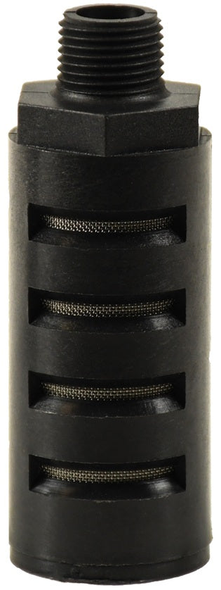 SQF-3 by Dixon Valve | Super Quiet Flow | Economy Pneumatic Silencer / Muffler | 3/8" Male NPT | 3-27/64" Overall Length | Nylon