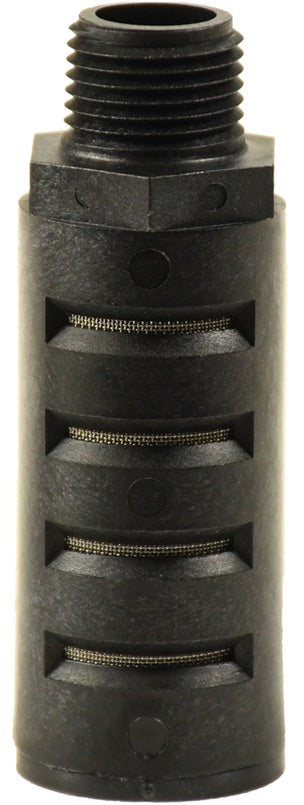 SQF-4 by Dixon Valve | Super Quiet Flow | Economy Pneumatic Silencer / Muffler | 1/2" Male NPT | 3-35/65" Overall Length | Nylon