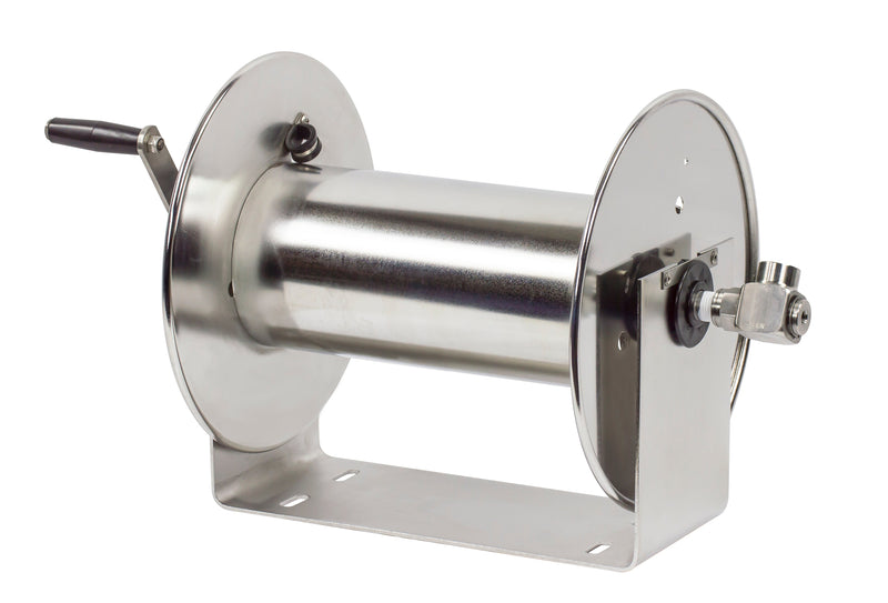 112-4-75-SS by Coxreels | 100-SS Series | 4,000 PSI Hand Crank Hose Reel | 1/2" Hose ID, 1/2" FNPT Inlet | Stainless Steel | 75ft Capacity, Hose Not Included