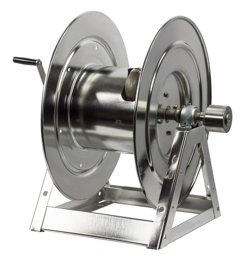 1175-6-100-SS by Coxreels | 1175-SS Series | 3,000 PSI Hand Crank Hose Reel | 1" FNPT Inlet | Stainless Steel | 100ft Capacity, Hose Not Included