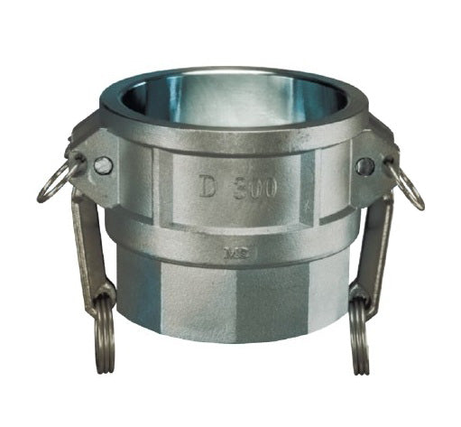 SS-D150 by Kuriyama | SS-D Series | Part D | Cam & Groove Adapter | 1-1/2" Adapter x 1-1/2" Male NPT | 316 Stainless Steel