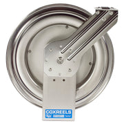 MPL-N-350-SS by Coxreels | MP-SS Series | 3,000 PSI Spring Driven Hose Reel | 3/8" Hose ID, 3/8" FNPT Inlet | Stainless Steel | 50ft Capacity, Hose Not Included