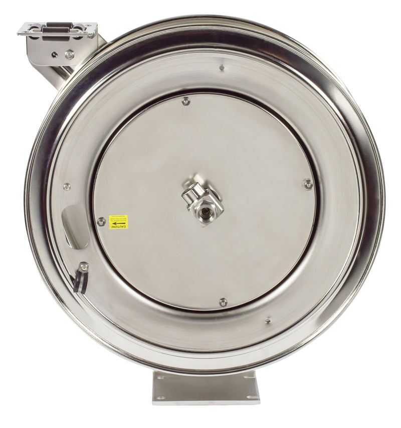 MPL-N-450-SS by Coxreels | MP-SS Series | 2,500 PSI Spring Driven Hose Reel | 1/2" Hose ID, 1/2" FNPT Inlet | Stainless Steel | 50ft Capacity, Hose Not Included