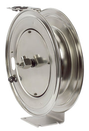 MPL-N-350-SS by Coxreels | MP-SS Series | 3,000 PSI Spring Driven Hose Reel | 3/8" Hose ID, 3/8" FNPT Inlet | Stainless Steel | 50ft Capacity, Hose Not Included