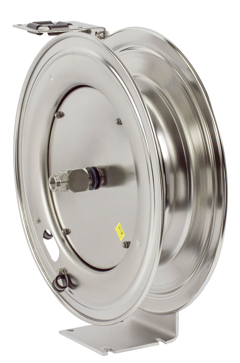 SHL-N-450-SS by Coxreels | SH-SS Series | 300 PSI Spring Driven Hose Reel | 1/2" Hose ID, 1/2" FNPT Inlet | Stainless Steel | 50ft Capacity, Hose Not Included