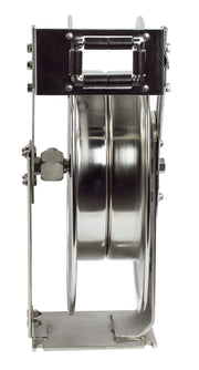 TSHL-N-375-SS by Coxreels | T-SS Series | 300 PSI Spring Driven Hose Reel | 3/8" Hose ID, 3/8" FNPT Inlet | Stainless Steel | 75ft Capacity, Hose Not Included