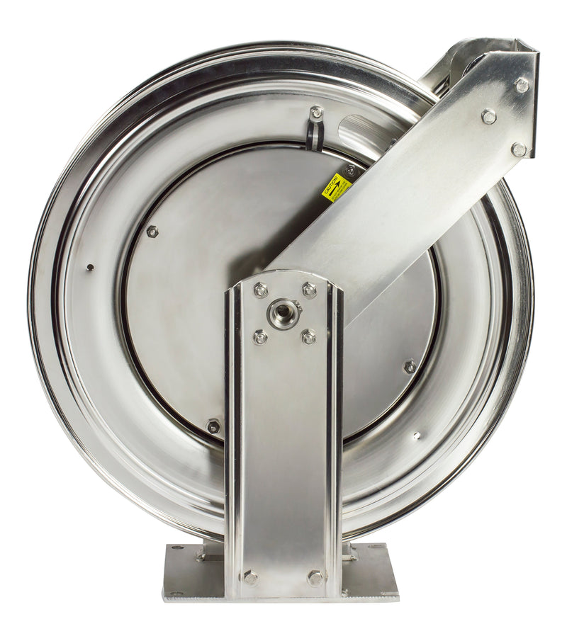 TSHL-N-3100-SS by Coxreels | T-SS Series | 300 PSI Spring Driven Hose Reel | 3/8" Hose ID, 3/8" FNPT Inlet | Stainless Steel | 100ft Capacity, Hose Not Included