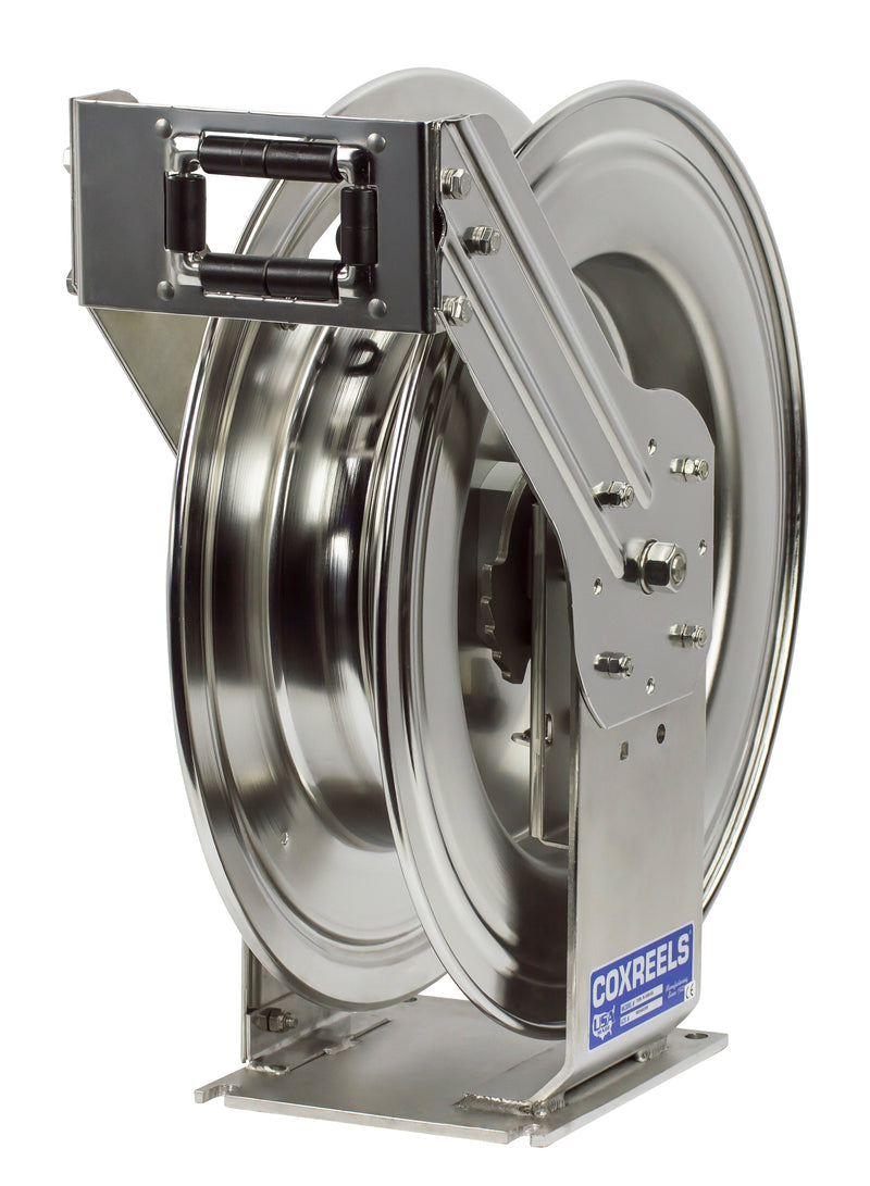 TSHL-N-450-SS by Coxreels | T-SS Series | 300 PSI Spring Driven Hose Reel | 1/2" Hose ID, 1/2" FNPT Inlet | Stainless Steel | 50ft Capacity, Hose Not Included