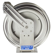 TSHL-N-3100-SS by Coxreels | T-SS Series | 300 PSI Spring Driven Hose Reel | 3/8" Hose ID, 3/8" FNPT Inlet | Stainless Steel | 100ft Capacity, Hose Not Included