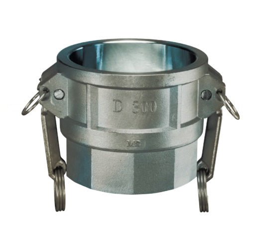 SS304-D050 by Kuriyama | SS304-D Series | Part D | Cam & Groove Adapter | 1/2" Coupler x 1/2" Female NPT | 304 Stainless Steel