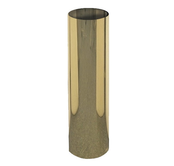 SS418-P Dixon Polished Brass Sleeve for Sidewalk Connections (Free Standing) - 4" Pipe Size - 18" Length