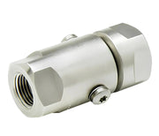 SS8HPFP50XFP50-Ni-AL by Super Swivel | 2124-Ni-AL | High Pressure | 1/2-14 Female Pipe NPTF x 1/2-14 Female Pipe NPTF | 0.437" Through Hole | Straight | Electroless Nickel | AFLAS Seal