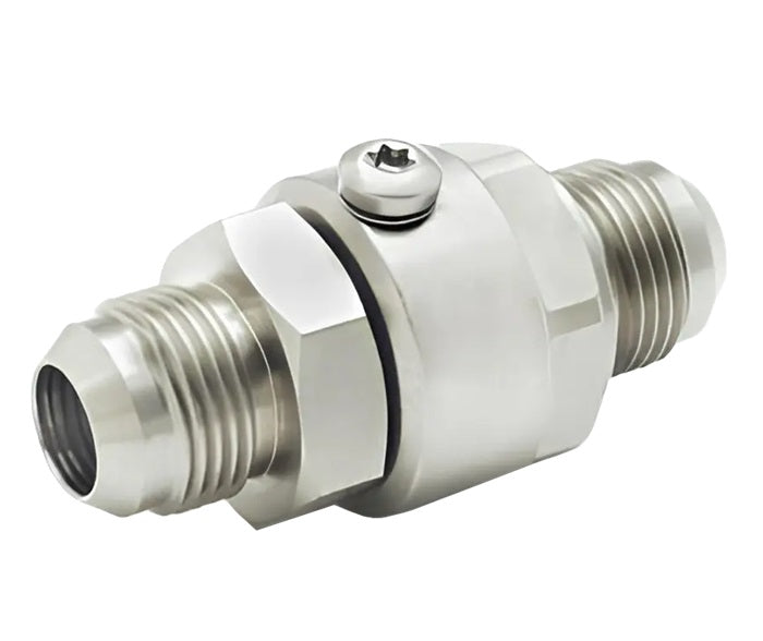 SS12MJ12XMJ12-Ni-V by Super Swivel | 1933-Ni-V | 1-1/16-12 Male 37° JIC x 1-1/16-12 Male 37° JIC | 0.609" Through Hole | Straight | Electroless Nickel | Viton Seal