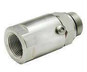 SS8MO8XFP50-Ni-V by Super Swivel | 1433-Ni-V | 3/4-16 Male O-Ring ORB x 1/2-14 Female Pipe NPTF | 0.406" Through Hole | Straight | Electroless Nickel | Viton Seal