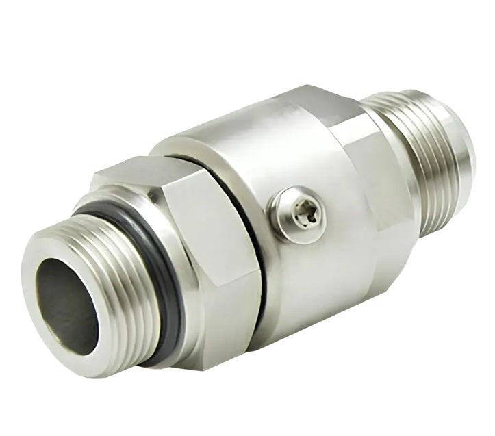 SS4MO6XMJ6-Z-V by Super Swivel | 1700 | -06 | MOxMJ Hydraulic | Inline | 3/8" Male O-Ring Boss x 3/8" Male JIC | Straight | Zinc | Viton Seal