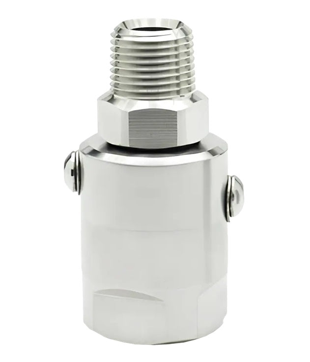 SS20MP125XFP125-304-V by Super Swivel | 17022-304-V | 1-1/4-11-1/2 Male Pipe NPTF x 1-1/4-11-1/2 Female Pipe NPTF | 1.181" Through Hole | Straight | 304 Stainless Steel | Viton Seal