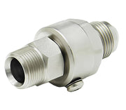 SS12MP75XMJ12-Z-ETP by Super Swivel | 1852-Z-ETP | 3/4-14 Male Pipe NPTF x 1-1/16-12 Male 37° JIC | 0.609" Through Hole | Straight | Zinc | Extreme Viton® Seal