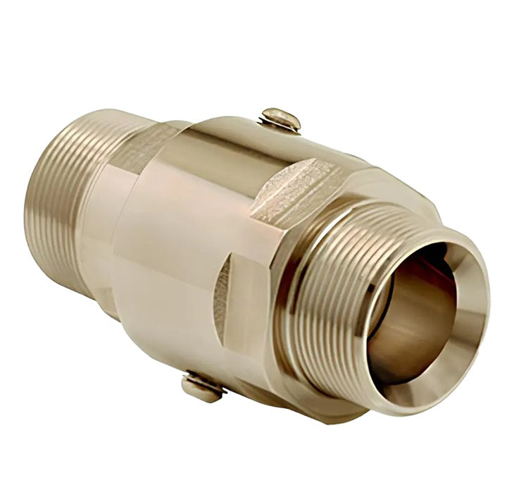 SS4MP38XMP38-NI-ETP by Super Swivel | 2785-NI-ETP | 3/8-18 Male Pipe NPTF x 3/8-18 Male Pipe NPTF | 0.250" Through Hole | Straight | Electroless Nickel | Extreme Viton® Seal