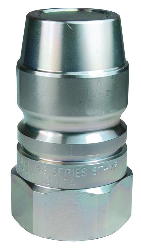 ST16BF16 by Dixon Valve | Hydraulic Quick Disconnect Coupling | ST-Series | 2" Female BSPP x 2" Heavy-Duty Flushface | Plug | Steel