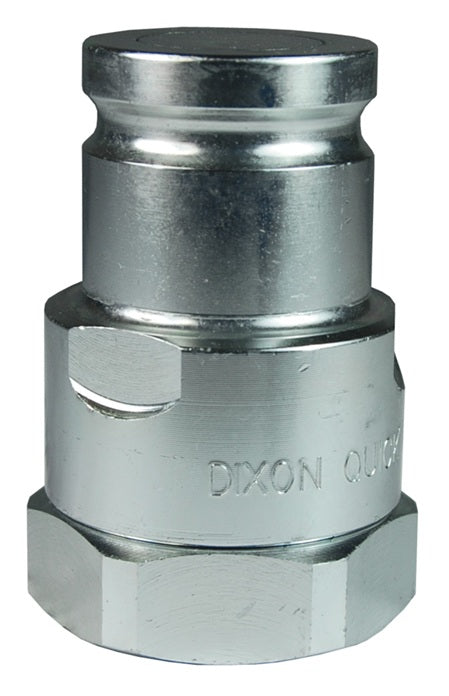 ST4F4 by Dixon Valve | Hydraulic Quick Disconnect Coupling | ST-Series | 1/2" Female NPTF x 1/2" Heavy-Duty Flushface | Plug | Steel