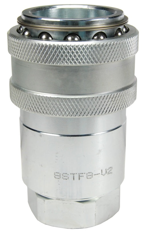 16STOF12 by Dixon Valve | Hydraulic Quick Disconnect Coupling | ST-Series | 1-1/2" Female ORB x 2" Heavy-Duty Flushface | Socket | Nitrile Seal | Steel