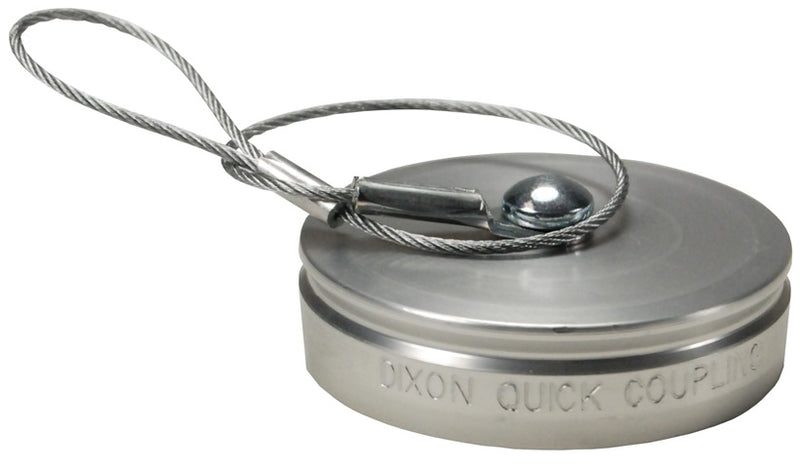 6STDP-A by Dixon Valve | Hydraulic Quick Disconnect Coupling | ST-Series | Heavy-Duty Flushface Dust Plug | fits 3/4" Body Size | Aluminum