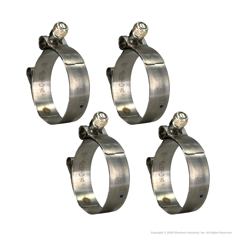 STBC150 by Dixon Valve | Style STBC | T-Bolt Clamp | 3/4" Band Width | Hose OD Range: from 1.31" to 1.56" | 300 Stainless Steel Band & Bolt