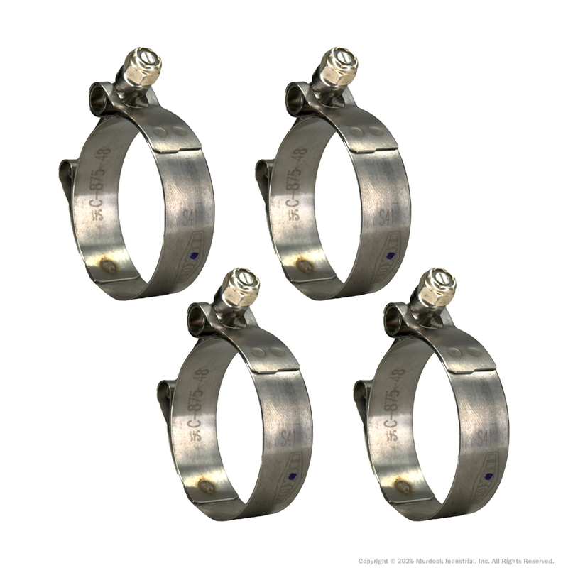 STBC175 by Dixon Valve | Style STBC | T-Bolt Clamp | 3/4" Band Width | Hose OD Range: from 1.56" to 1.81" | 300 Stainless Steel Band & Bolt