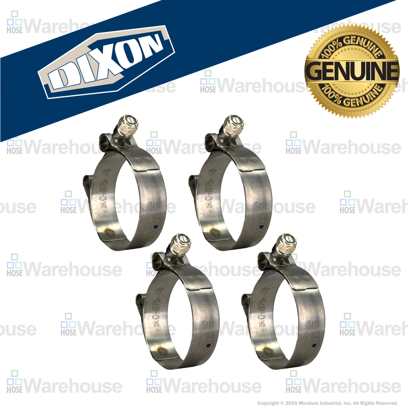 STBC175 by Dixon Valve | Style STBC | T-Bolt Clamp | 3/4" Band Width | Hose OD Range: from 1.56" to 1.81" | 300 Stainless Steel Band & Bolt