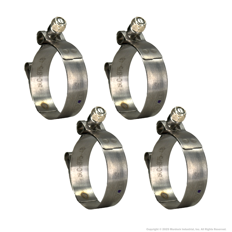 STBC200 by Dixon Valve | Style STBC | T-Bolt Clamp | 3/4" Band Width | Hose OD Range: from 1.81" to 2.06" | 300 Stainless Steel Band & Bolt
