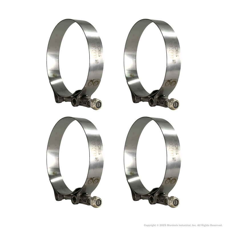 STBC400 by Dixon Valve | Style STBC | T-Bolt Clamp | 3/4" Band Width | Hose OD Range: from 3.75" to 4.06" | 300 Stainless Steel Band & Bolt