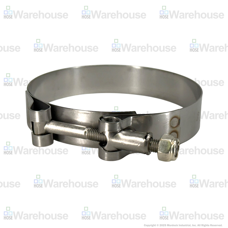 STBC400 by Dixon Valve | Style STBC | T-Bolt Clamp | 3/4" Band Width | Hose OD Range: from 3.75" to 4.06" | 300 Stainless Steel Band & Bolt