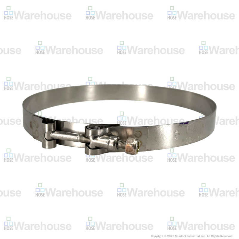 STBC825 by Dixon Valve | Style STBC | T-Bolt Clamp | 3/4" Band Width | Hose OD Range: from 8.00" to 8.31" | 300 Stainless Steel Band & Bolt