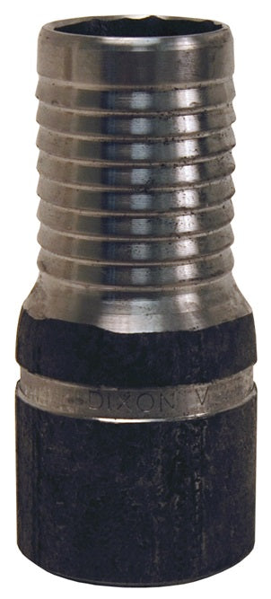 STB10 by Dixon Valve | King Combination Nipple | Beveled End | 1" Beveled End x 1" Hose ID | Unplated Steel